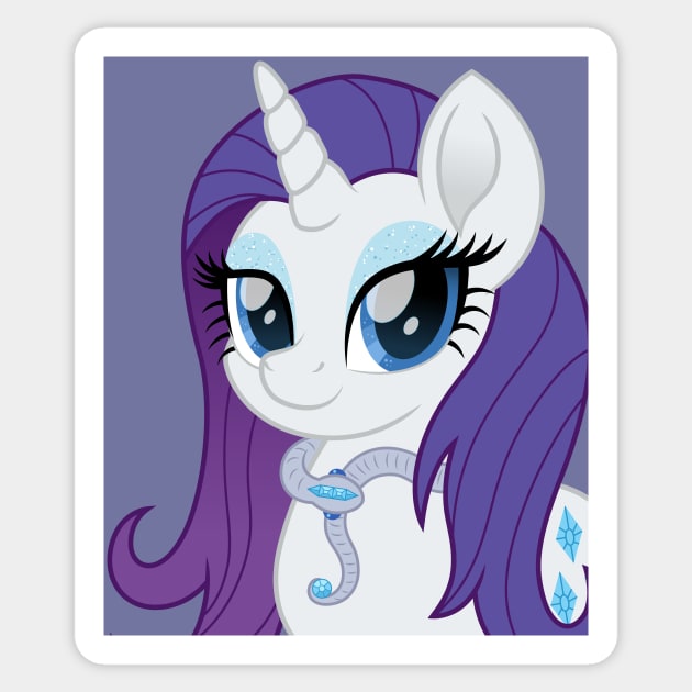 snake necklace Rarity Sticker by CloudyGlow